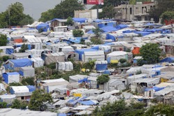 PORT-AU-PRINCE - AUGUST 28: An huge amount of area of the capital of Haiti is occupied by Tents on August 28, 2010 in Port-Au-Prince, Haiti