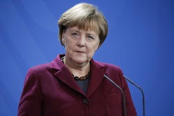 NOVEMBER 8, 2016 - BERLIN: German Cancellor Angela Merkel at a press conference after a meeting with the Prime Minister of Norway, Federal Chanclery.