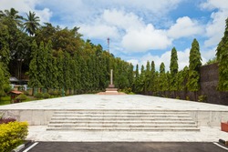 The independence fighters Memorial at Port Blair Cellular Jail, Andaman and Nicobar Islands, India.