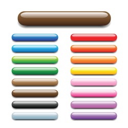 glossy, shiny candy looking elongated bars for website, internet, design and other usage. Please check round and square sets which are available in my profile.
