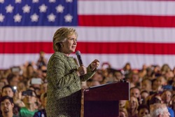 OCTOBER 12, 2016, Democratic Presidential Candidate Hillary Clinton campaigns at the Smith Center for the Arts, Las Vegas, Nevada