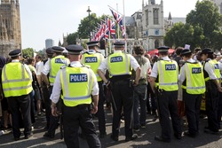 London, United KIngdom - June 21, 2017: Day of Rage. People from the community of Grenfell Tower marched from home to Parliament Square to demand justice for those who died.