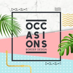 Pastel coloured fashion frame with copy space for your sign or wording.Vector illustration
