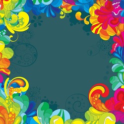 Colorful design for your message. All elements are separated and can be used to create your own composition.