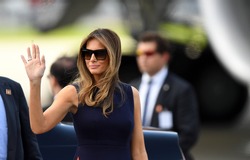 6 JULY, 2016 - WARSAW, POLAND. President Trump's departure from Warsaw Chopin Airport