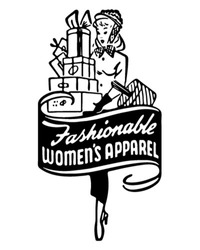 Fashionable Women's Apparel 2 - Retro Ad Art Banner