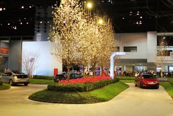 CHICAGO, IL - FEBRUARY 20: Chevrolet Volt green zone exhibition at the International auto-show on February 20, 2011 in Chicago, IL