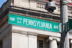 WASHINGTON, DC - AUGUST 20: Street sign near the White House in Washington, DC on August 20, 2017.