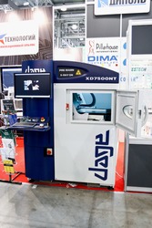 MOSCOW - APRIL 19: X-ray inspection system at the international exhibition of electronic industry ExpoElectronica, ElectronTechExpo, LEDTechExpo on April 19, 2011 in Moscow