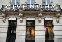 PARIS - JULY 20: Givenchy company headquarters and store on July 20, 2011 in Paris, France. Givenchy is a luxury brand owned by French conglomerate LVMH with $20.32bn EUR revenue for 2010.