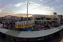 SYDNEY, AUSTRALIA - SEPTEMBER 4 : Situation at the Cabramatta Moon Festival from upper view on September 4, 2011 in Sydney, Australia. Cabramatta Moon Festival is an annual festival in Cabramatta.