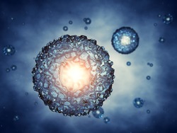 Fertilized egg concept , 3d illustration