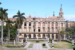 Famous Great Theatre building. Havana's old town is a UNESCO World Heritage Site. Havana, Cuba