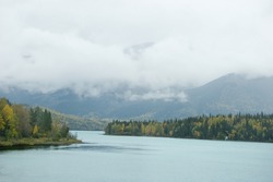 When the clouds are low and the rain comes in waves there is not a lot of time to shoot alaskan fall time - colors, mood,