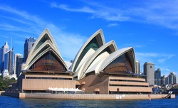 SYDNEY - MAY 7: Sydney Opera House view on May 7, 2011 in Sydney. Opera House is one of the most distinctive buildings and one of the most famous performing arts centres in the world.