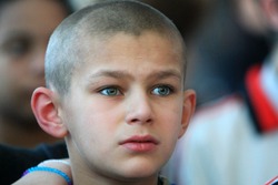 KIEV, UKRAINE - FEBRUARY 21: Unidentified boy at Shelter for Minors on Feb 21, 2008 in Kiev, Ukraine. 65,000 Ukrainian children live in state-run childrens institutions such as orphanages and shelters