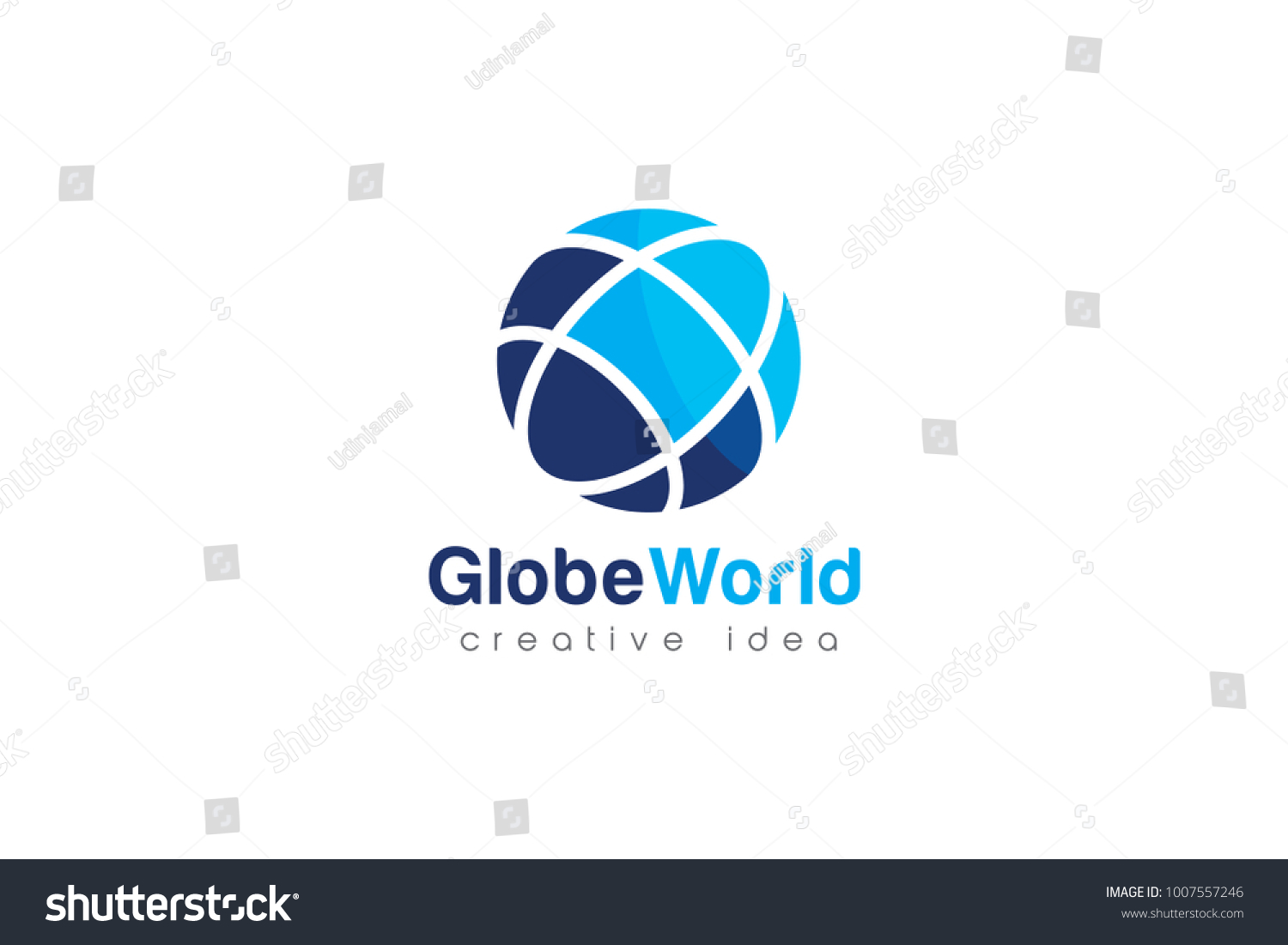 Creative Globe Logo Icon Template Stock Vector Royalty Free