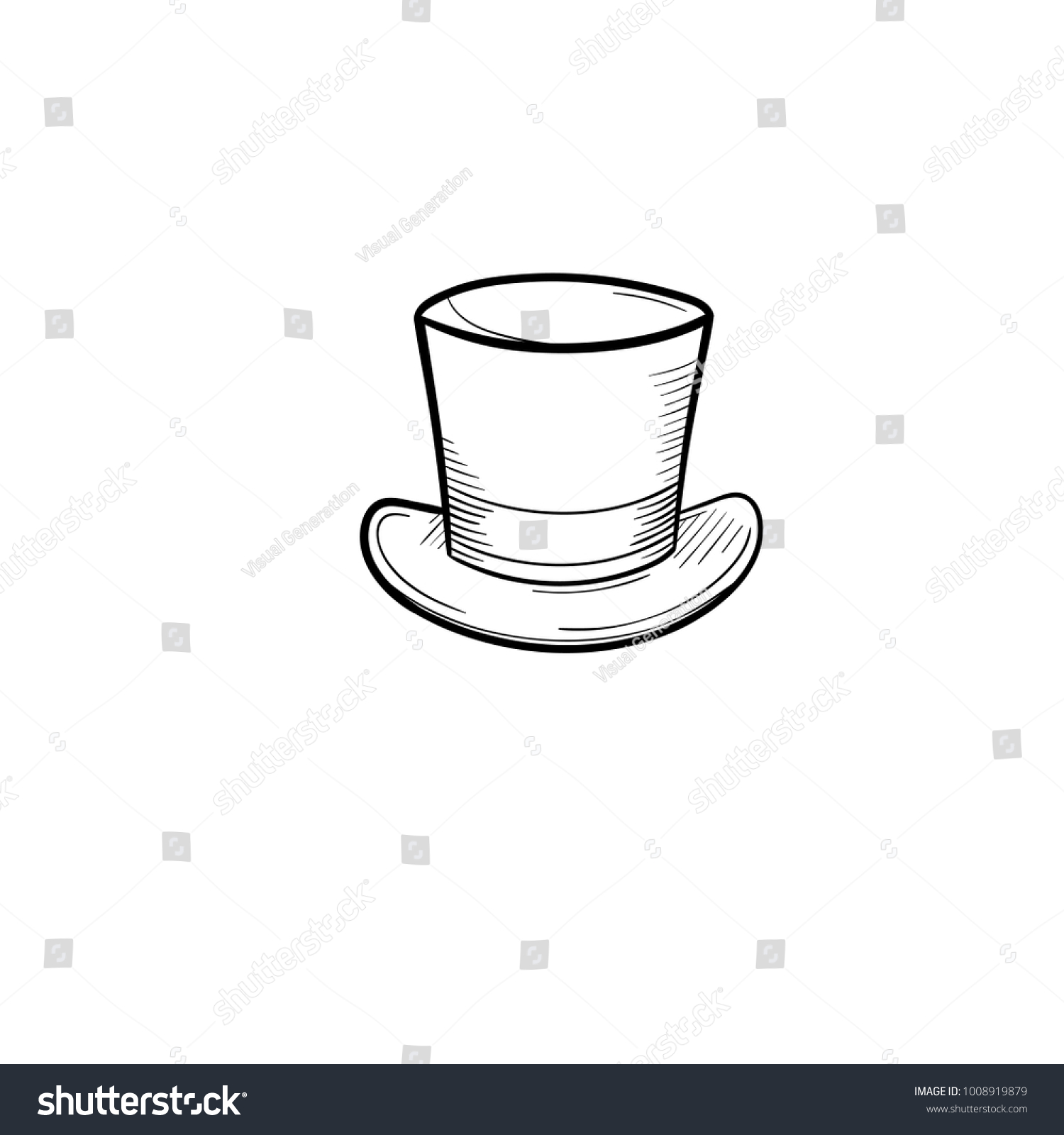 Top Hat Doodle Shutterstock