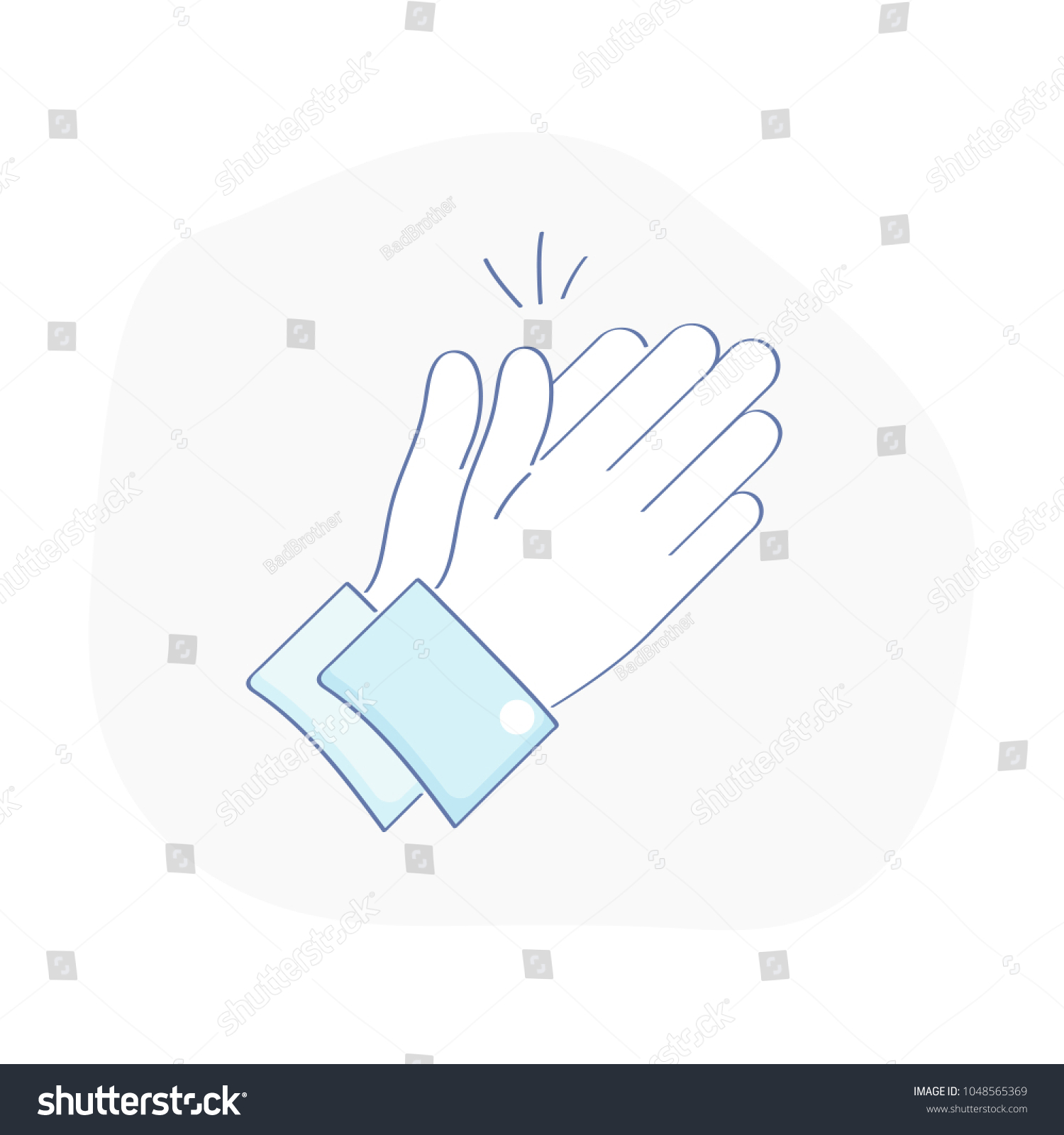 Clap Ones Hands Clapping Hands Applause Stock Vector Royalty Free