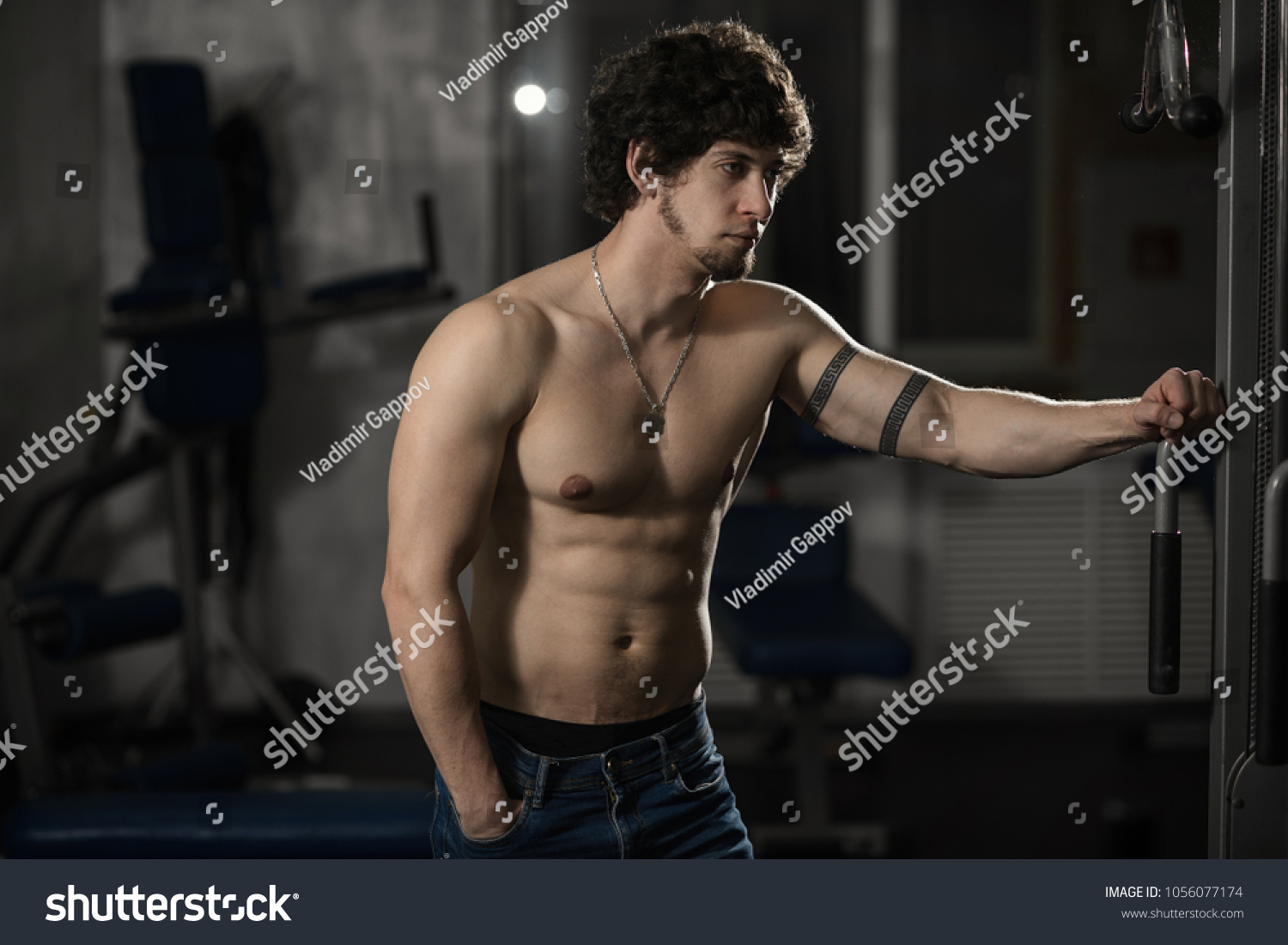 Sexy Fitness Athlete Naked Torso Posing Stock Photo Shutterstock