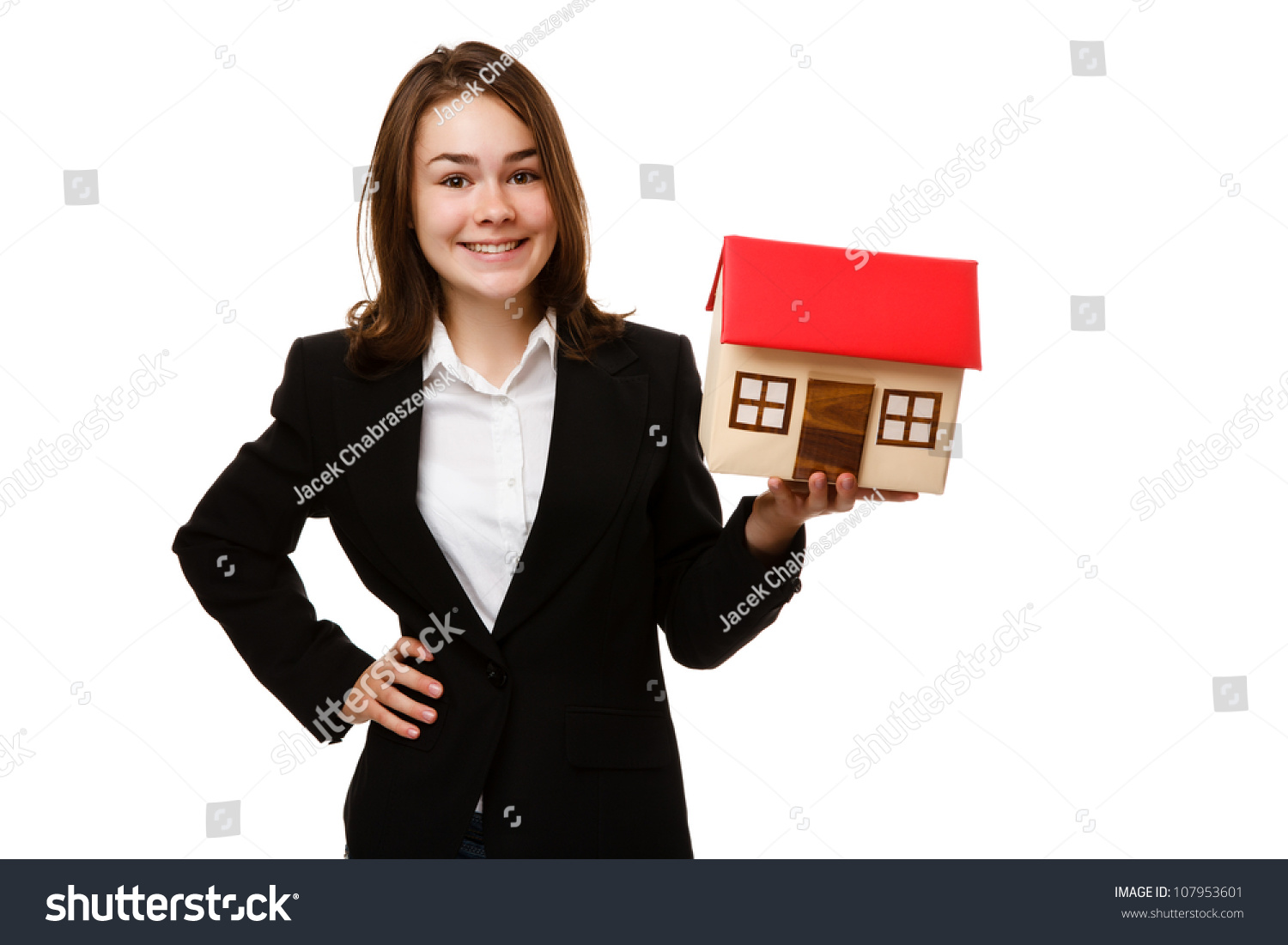 Blonde estate agent
