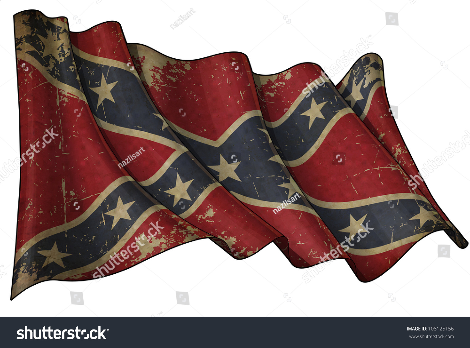 Confederate Rebel Historic Flag Stock Illustration Shutterstock