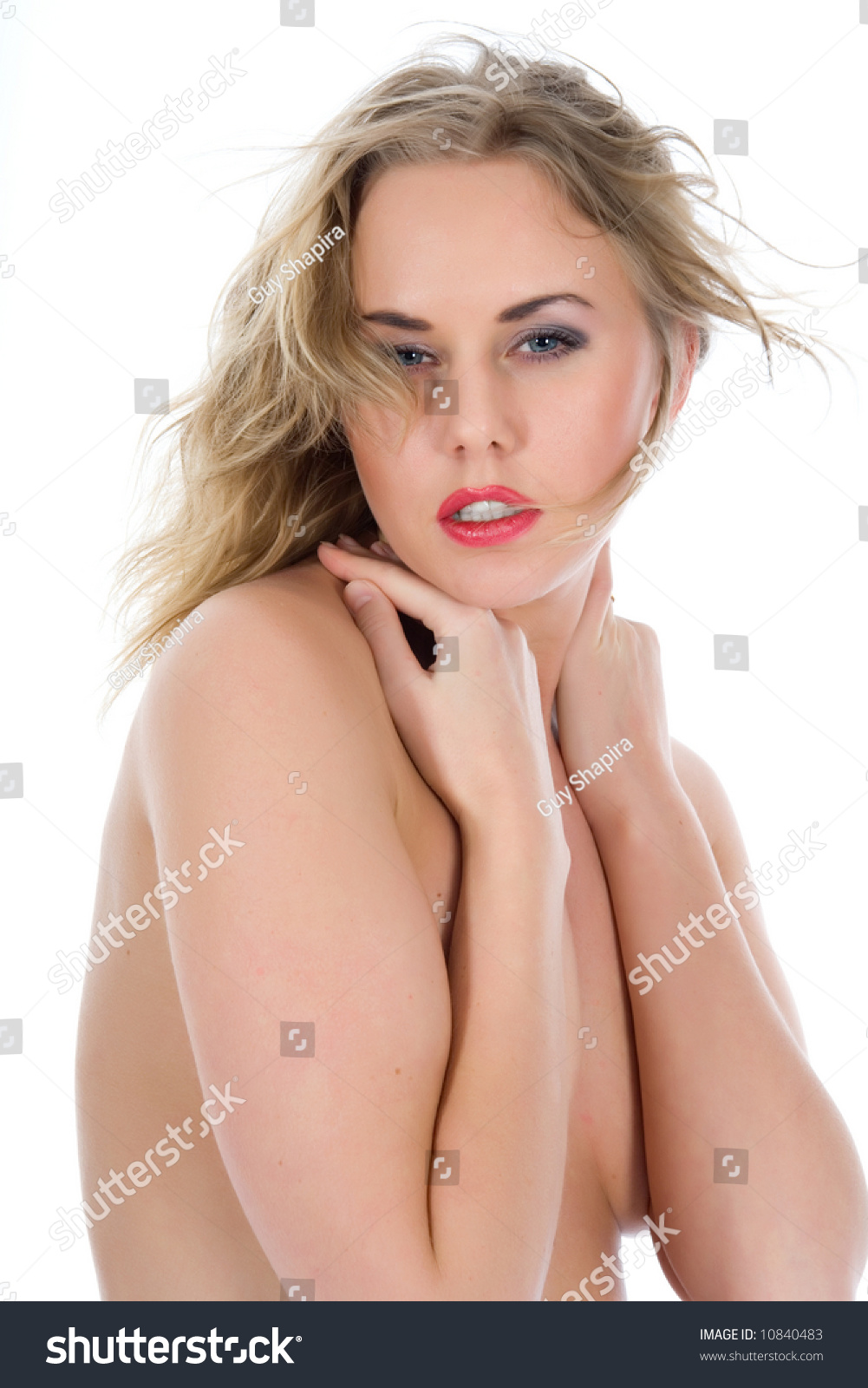 Portrait Nude Blonde Blue Eyes On Stock Photo 10840483 Shutterstock