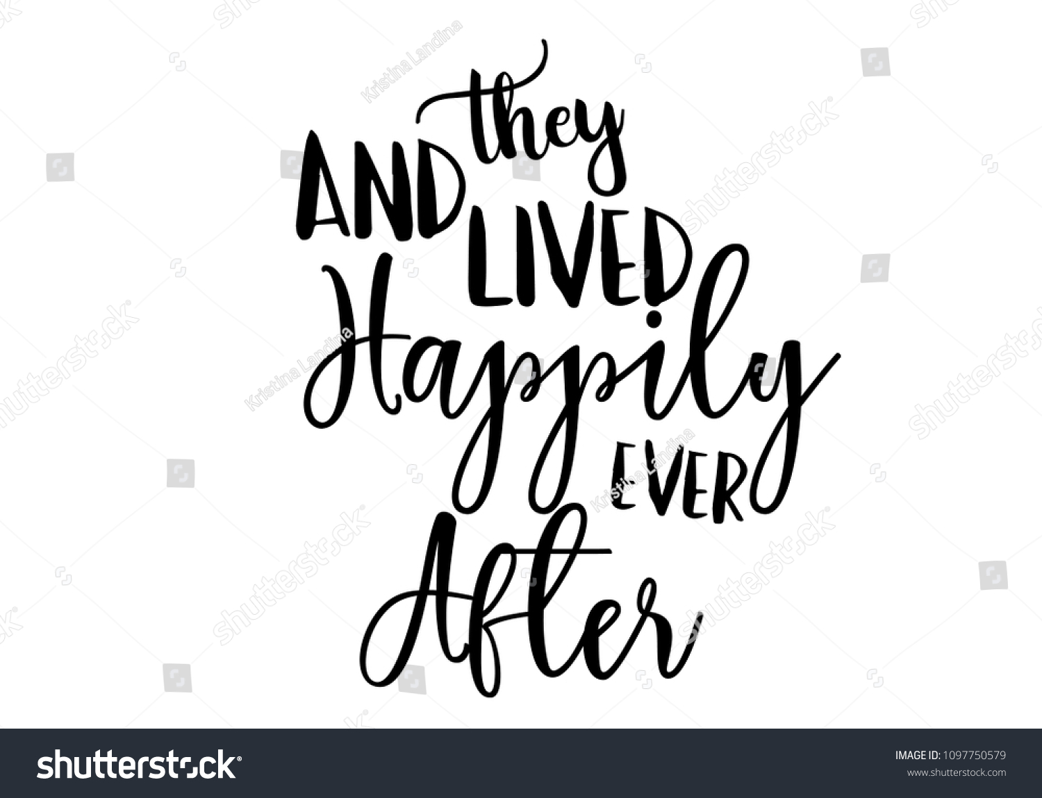 They Lived Happily Ever After Vector Stock Vector Royalty Free