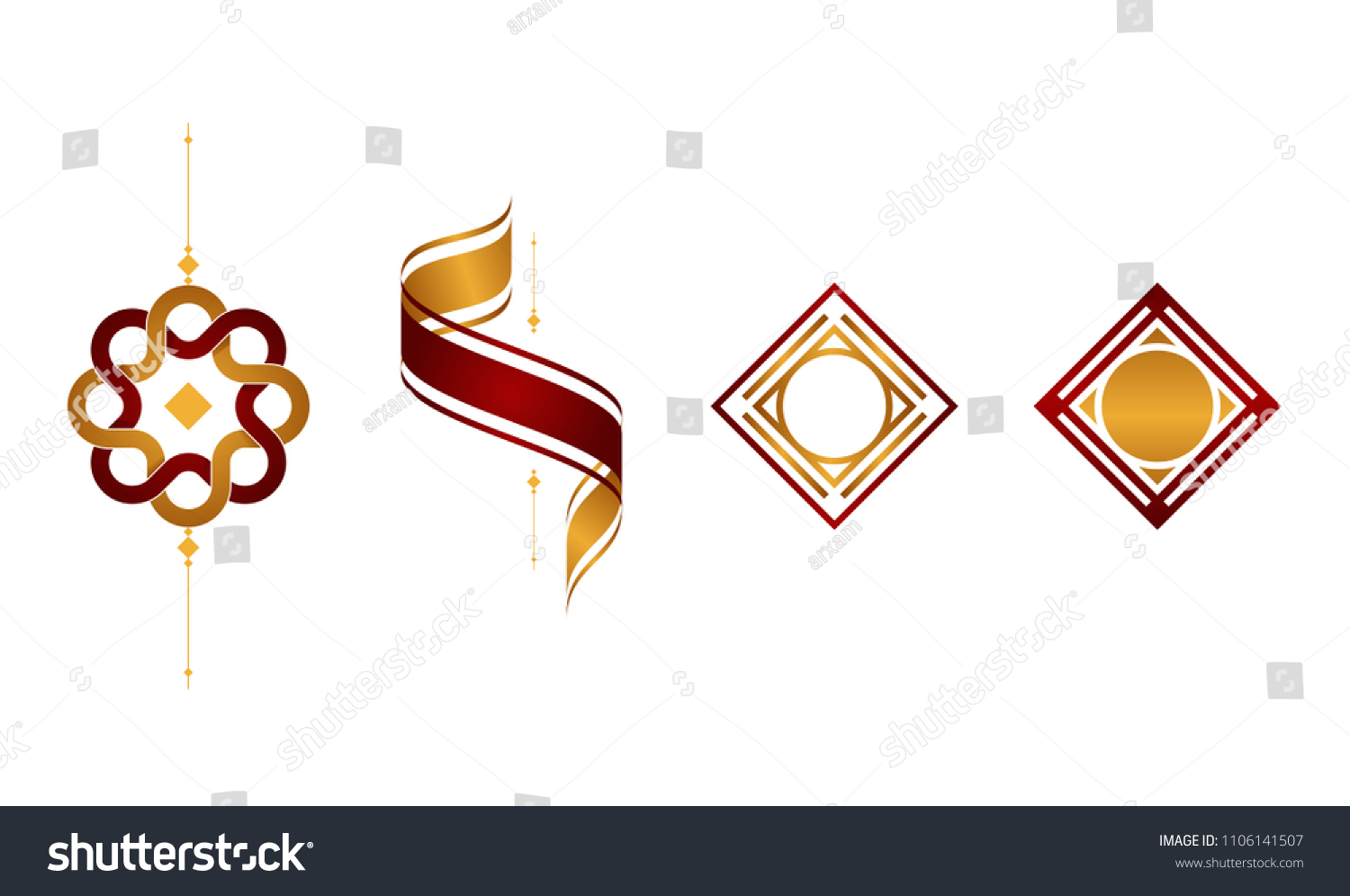 Elegant Classy Logo Vector Set Illustration Stock Vector Royalty Free