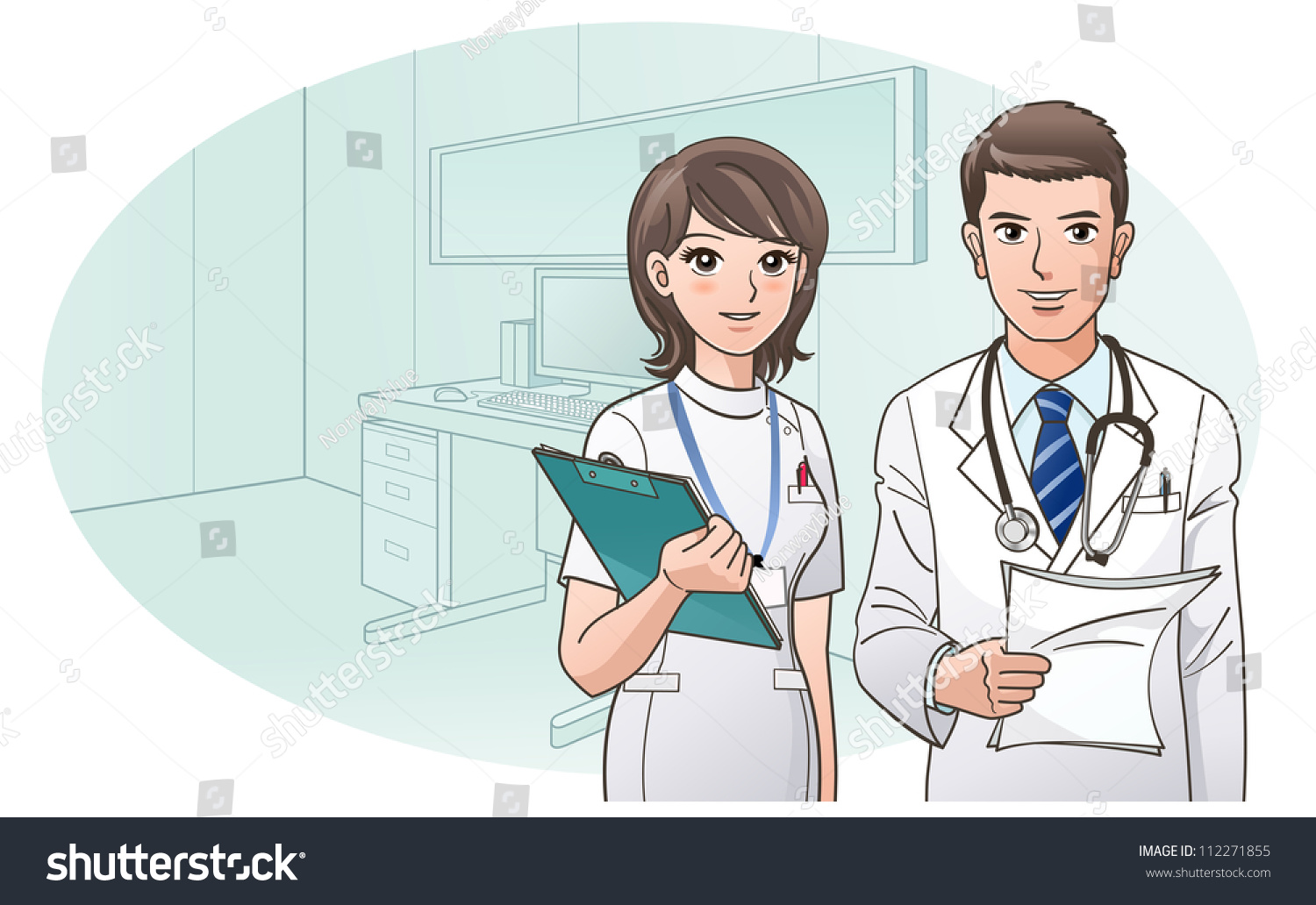 Doctor y enfermera