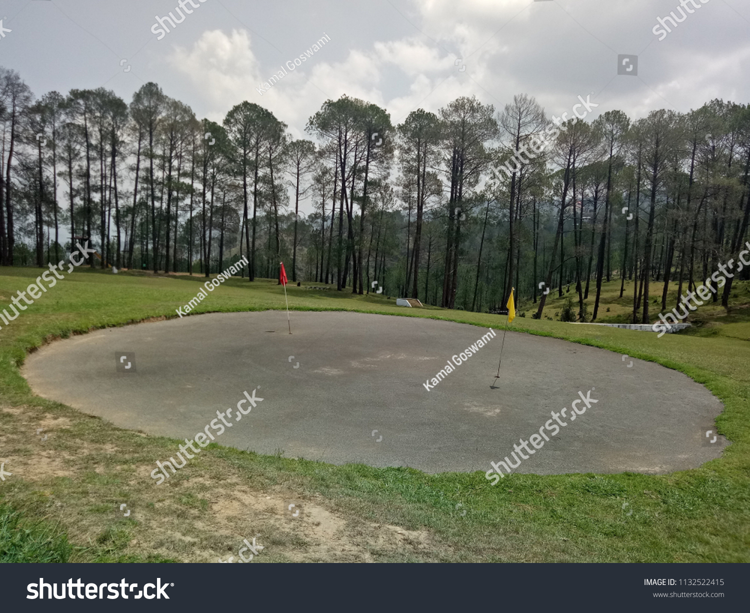 Golf Course Ground Ranikhet Uttarakhand India Stock Photo 1132522415