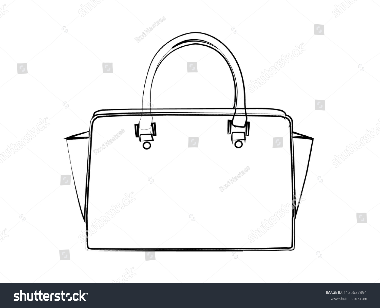 18 447 imágenes de Handbag outline Imágenes fotos y vectores de