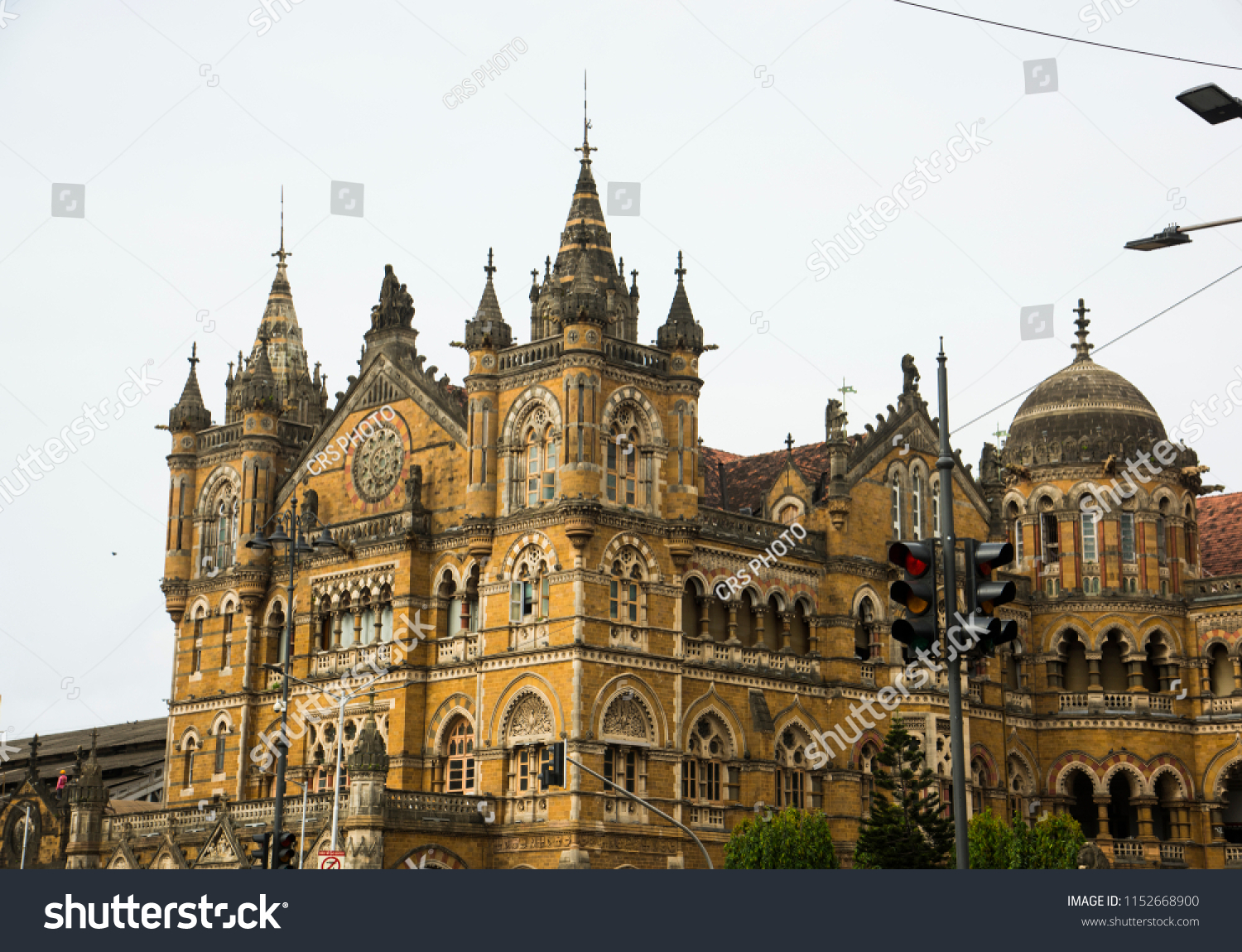 Chhatrapati Shivaji Maharaj Terminus Exvictoria Terminus Stock Photo