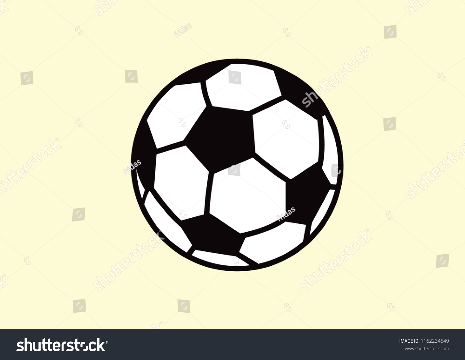 Soccer Ballobject Illustration Sporting Goods Soccer Stock Vector