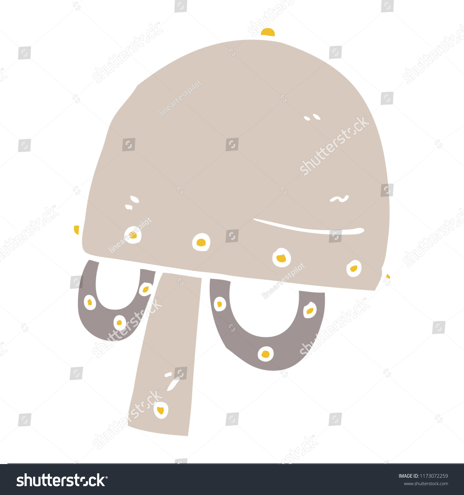 Cartoon Doodle Viking Helmet Stock Vector Royalty Free 1173072259