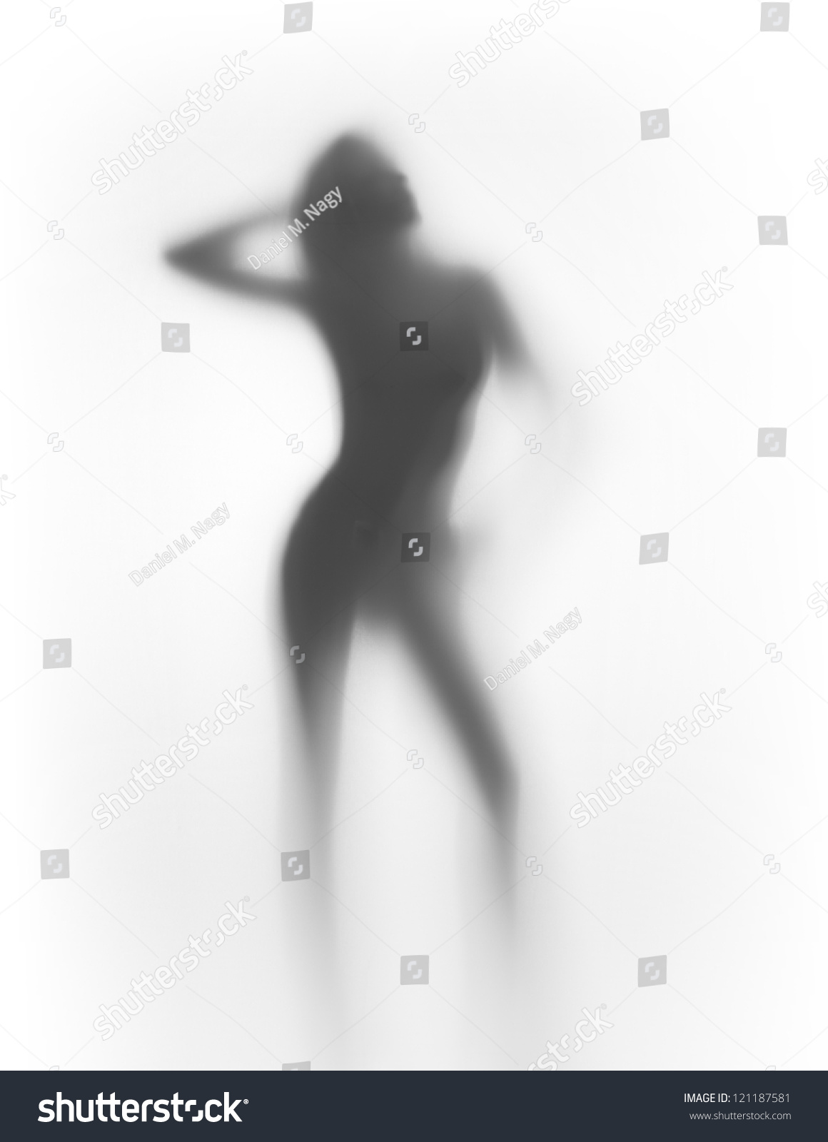 Diffuse Silhouette Sexy Woman Stock Photo 121187581 Shutterstock