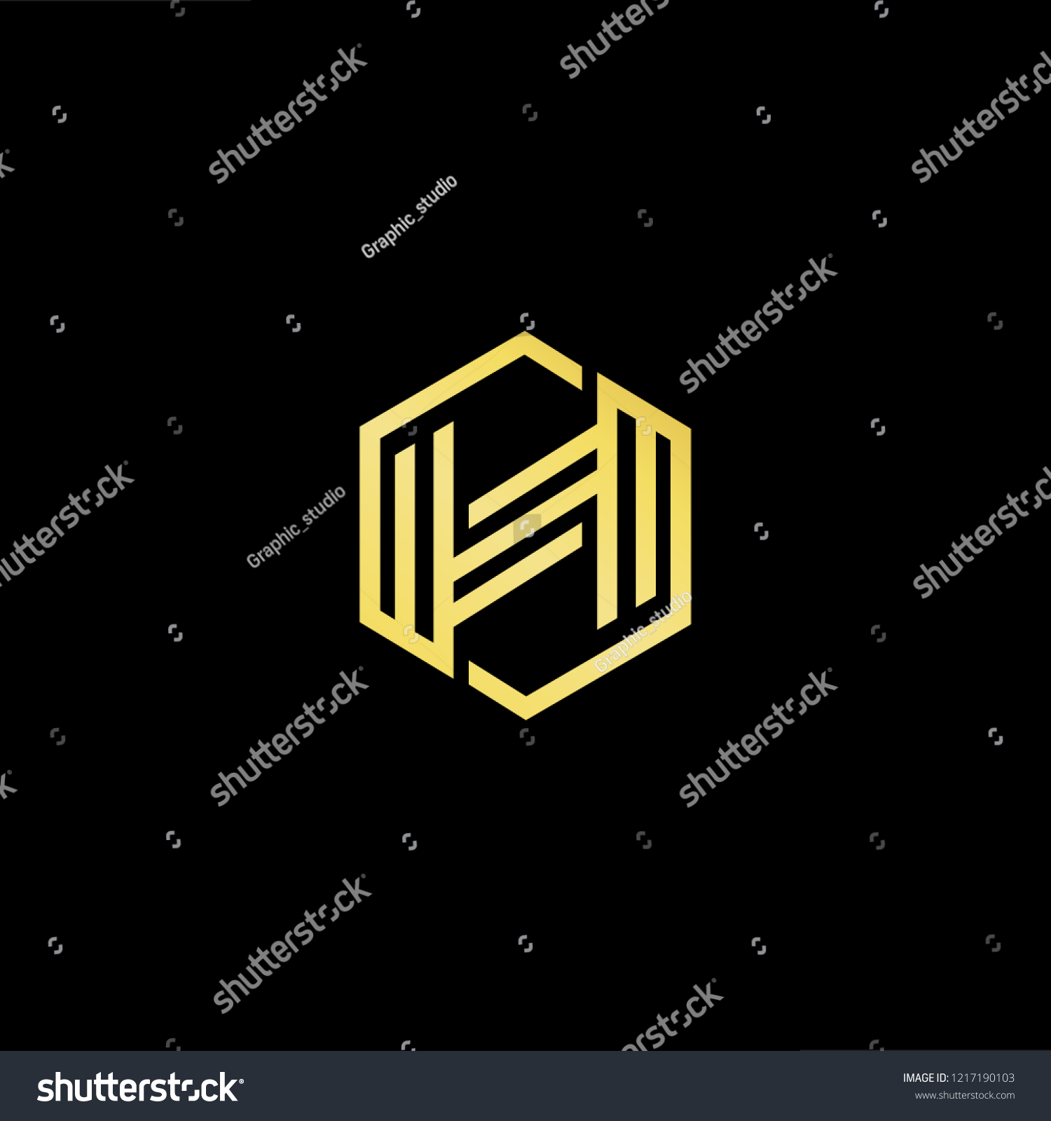 Initial Letter H Hh Hhh Minimalist Stock Vector Royalty Free