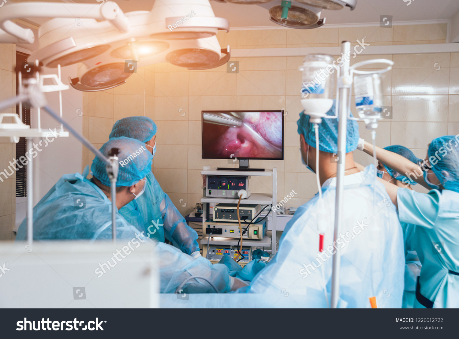 Process Gynecological Surgery Operation Using Laparoscopic Stok