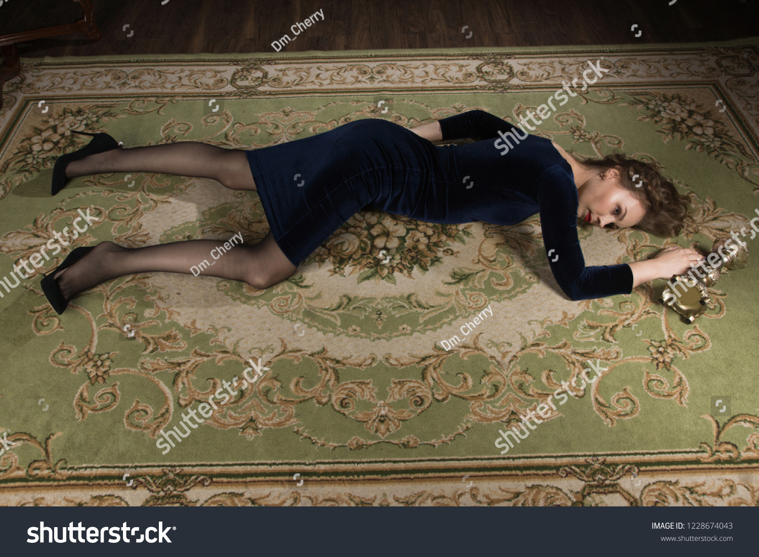 Noir Film Sexual Woman Being Strangled Stock Photo Shutterstock