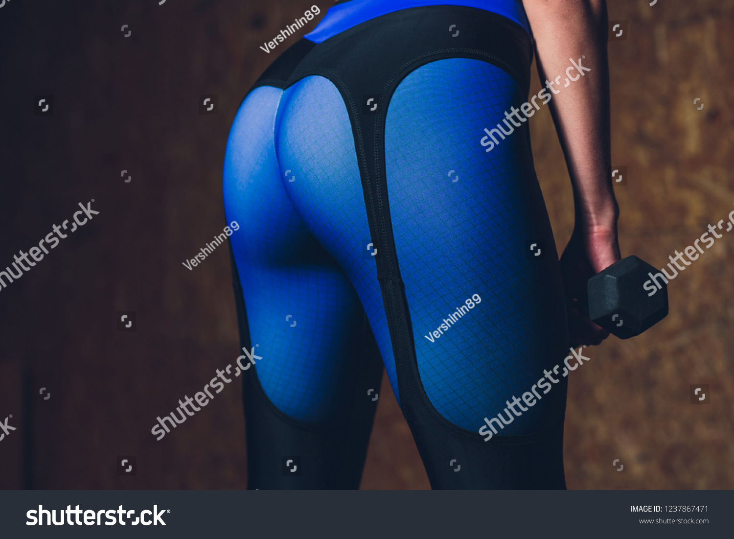 Sexy Beautiful Ass Thong Fitness Girl Stock Photo 1237867471 Shutterstock