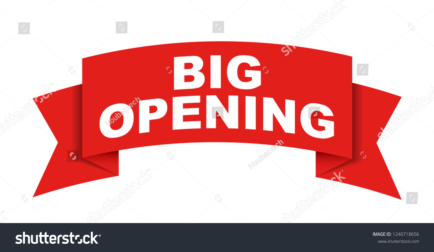 Red Vector Banner Big Opening 库存矢量图免版税1240718656 Shutterstock