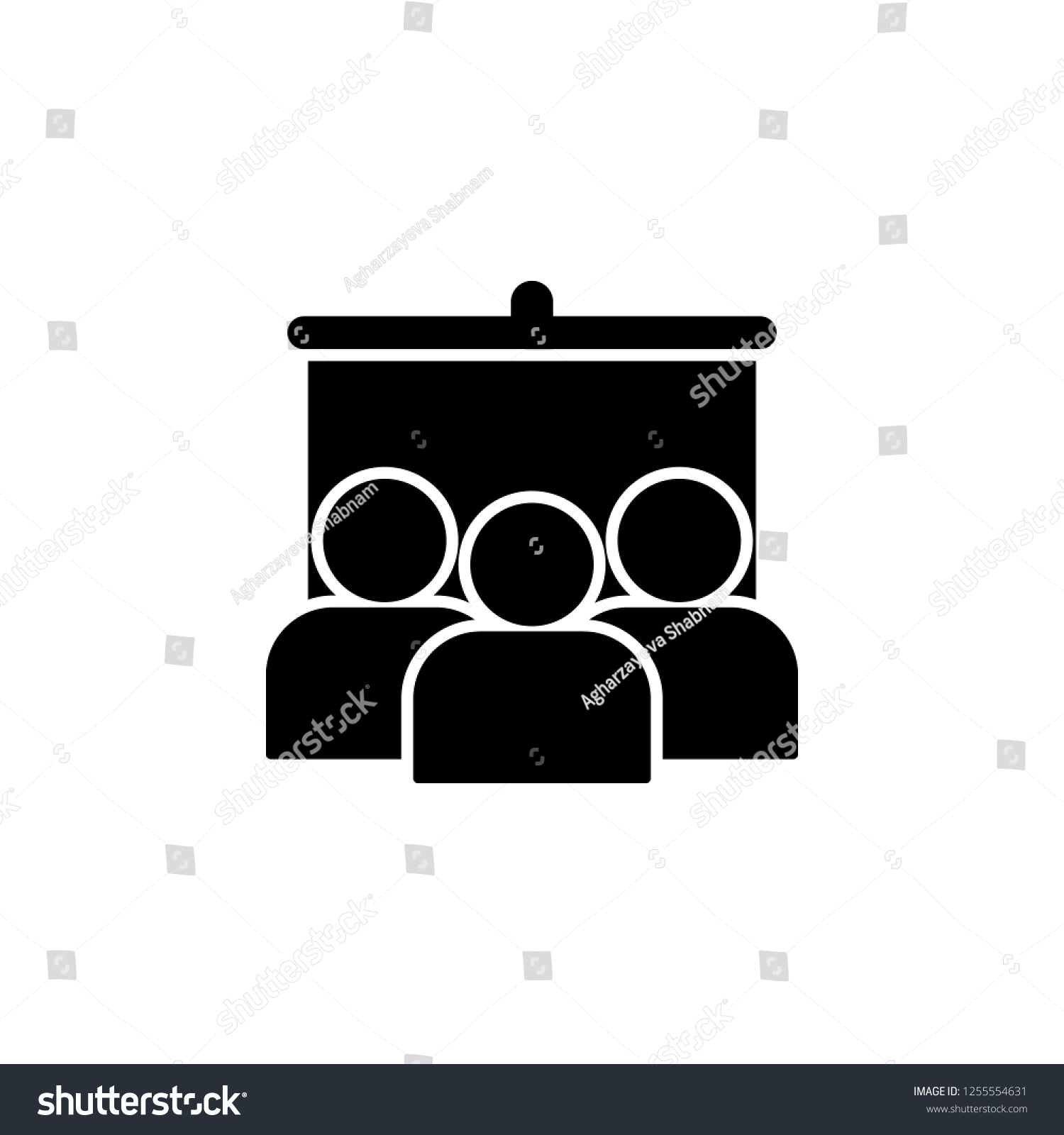 Training Presentation Education Icon Vector Stock Vector Royalty Free