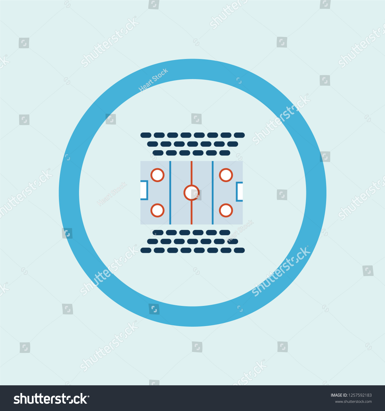 Hockey Pitch Icon Symbol Premium Quality Stock Vector Royalty Free