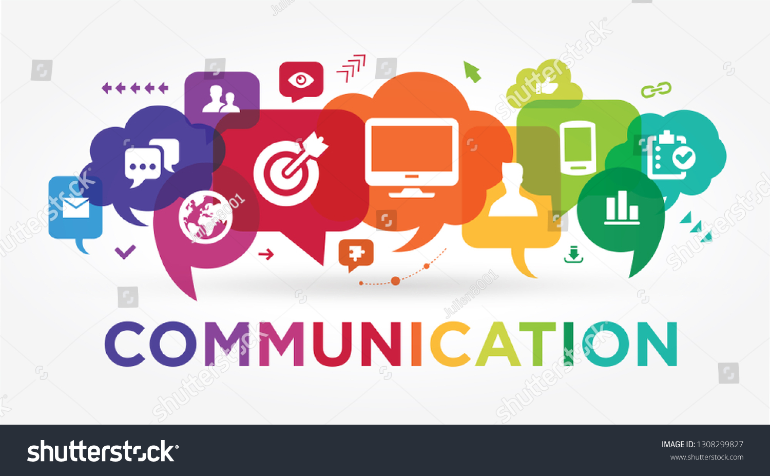 Best Vector Illustration Communication Concept Stock Vector Royalty