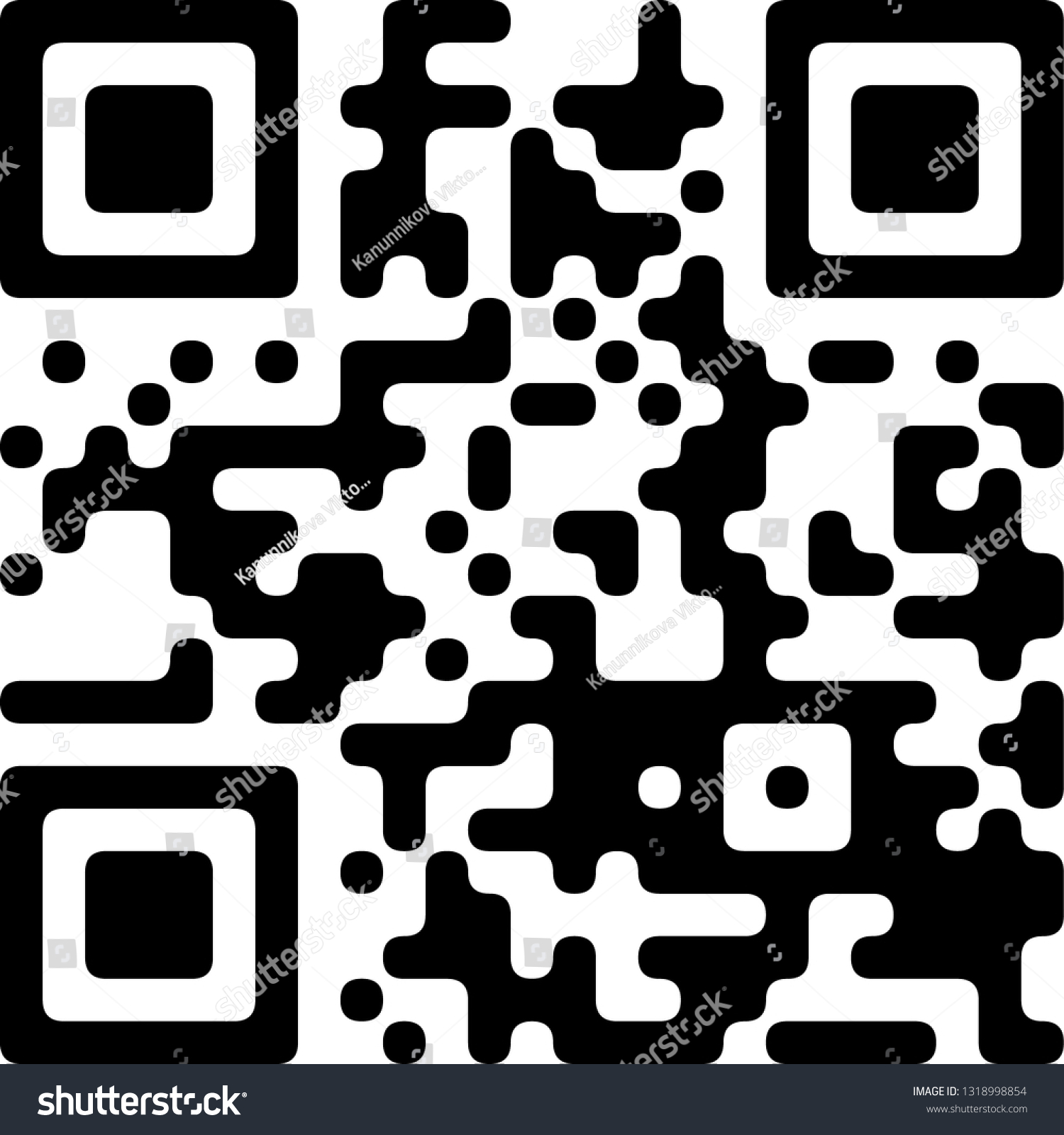 Sample Qr Code Ready Scan Smart Stock Vector Royalty Free