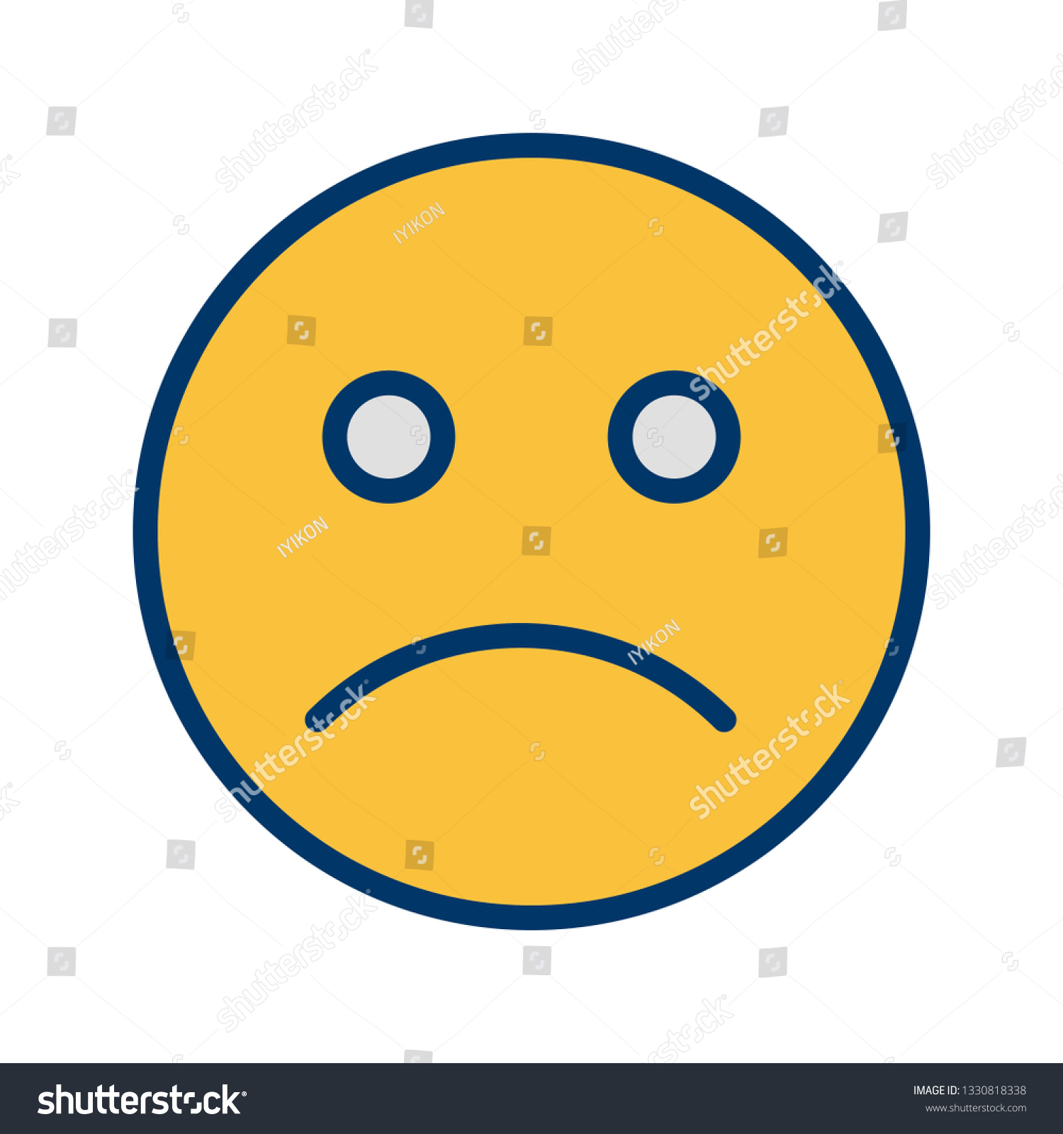 Illustration Sad Emoticon Icon Stock Illustration Shutterstock