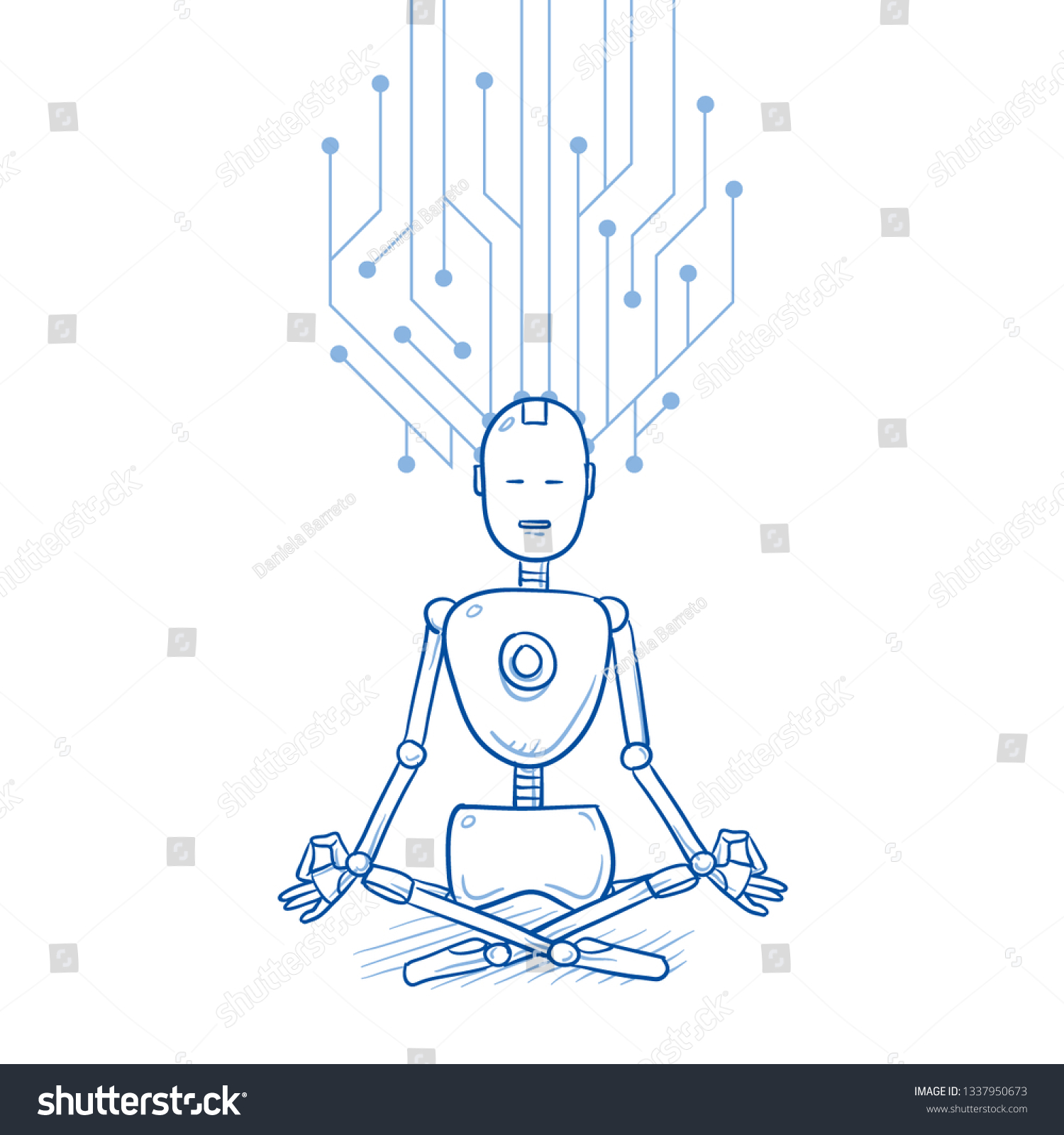 Robo meditation cult pictures