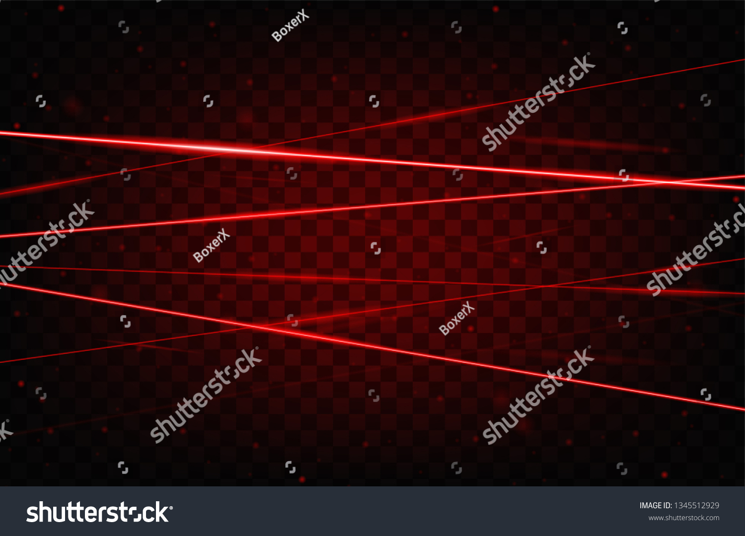 Red Realistic Laser Beam Background Laser Stock Vector Royalty Free