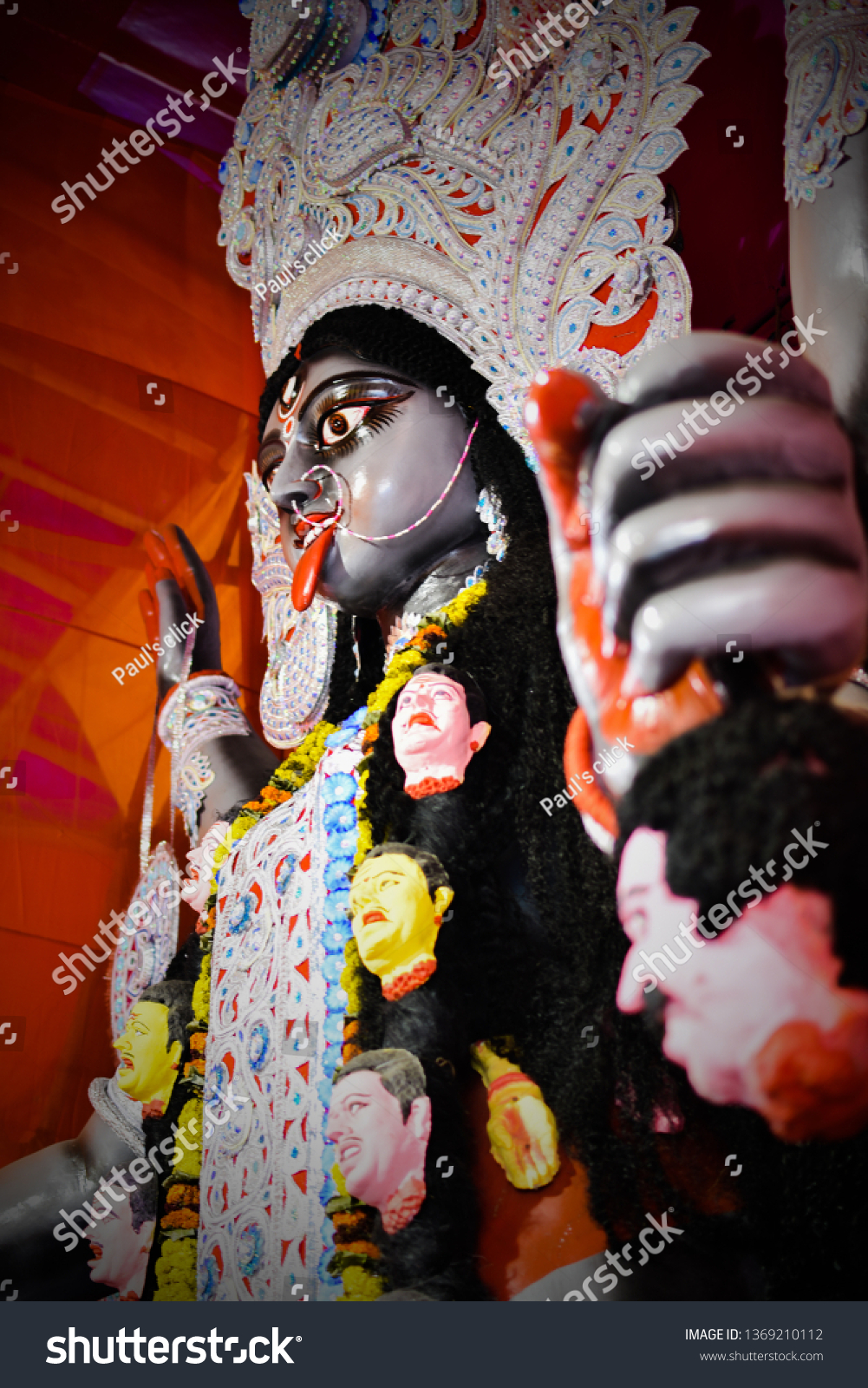 Kali Known Hindu Goddess Kalis Earliest Stock Photo