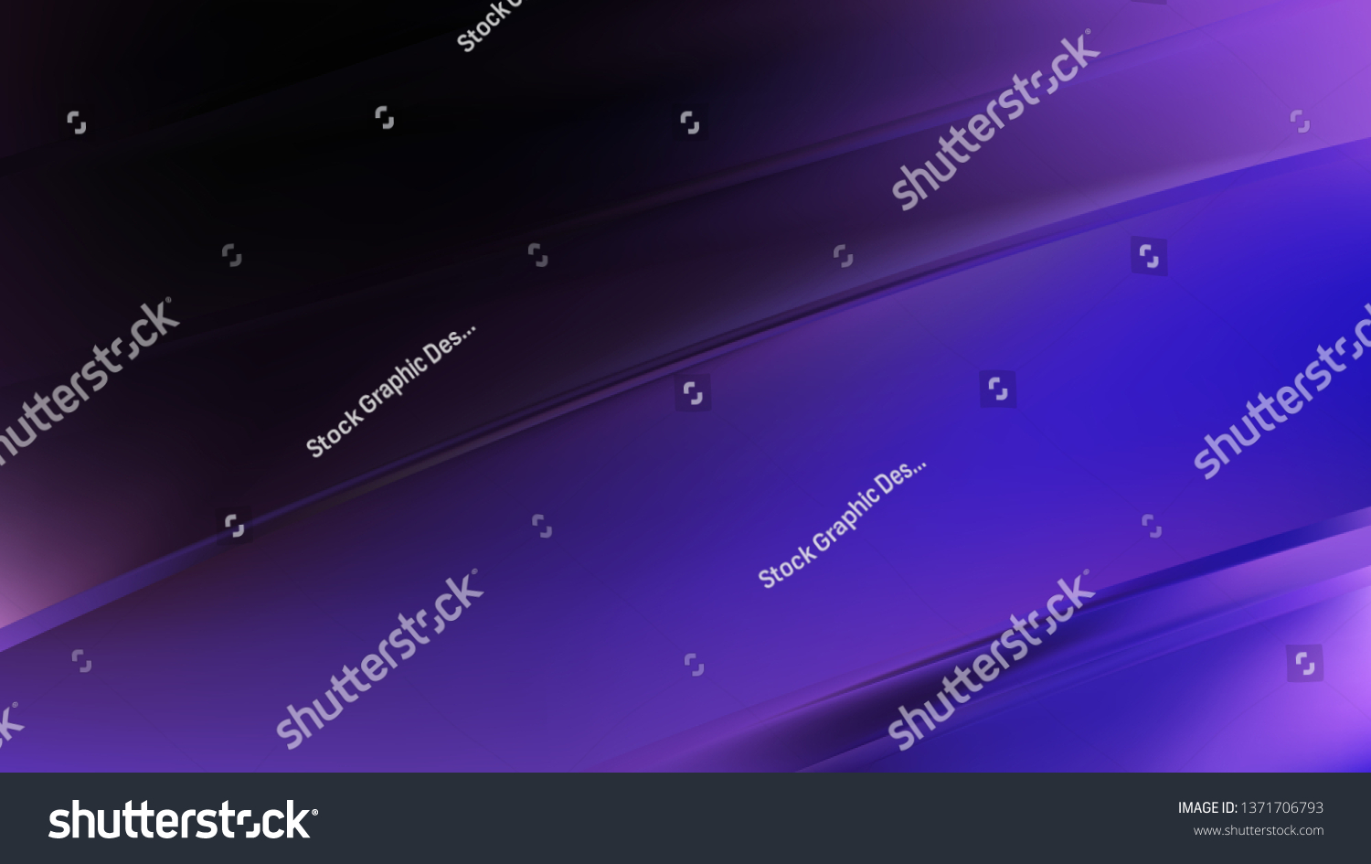 Abstract Black Blue Purple Diagonal Shiny Stock Illustration